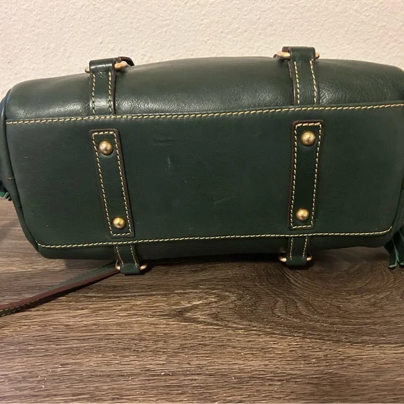 Dooney & Bourke Green Florentine Leather Mini Satchel - Picture 5 of 13
